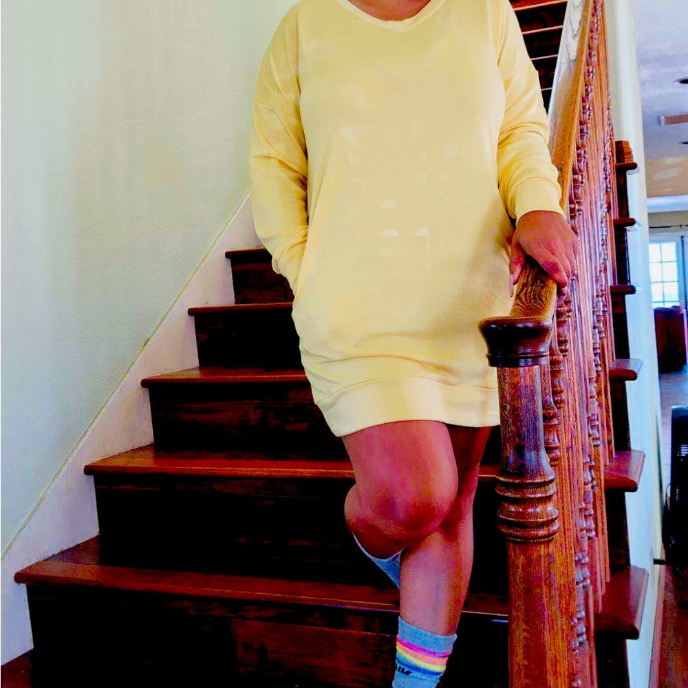 Oversized t/shirt dress.